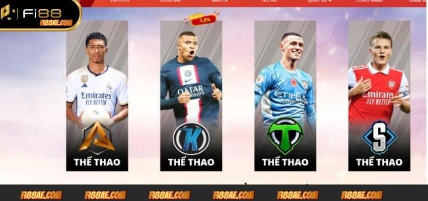A-sports Fi88 mang đến cho người chơi nhiều kèo cược lựa chọn